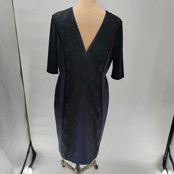 catherine Deane Blue Fitted MIDI Formal Dress size 12 - Picture 5 of 12